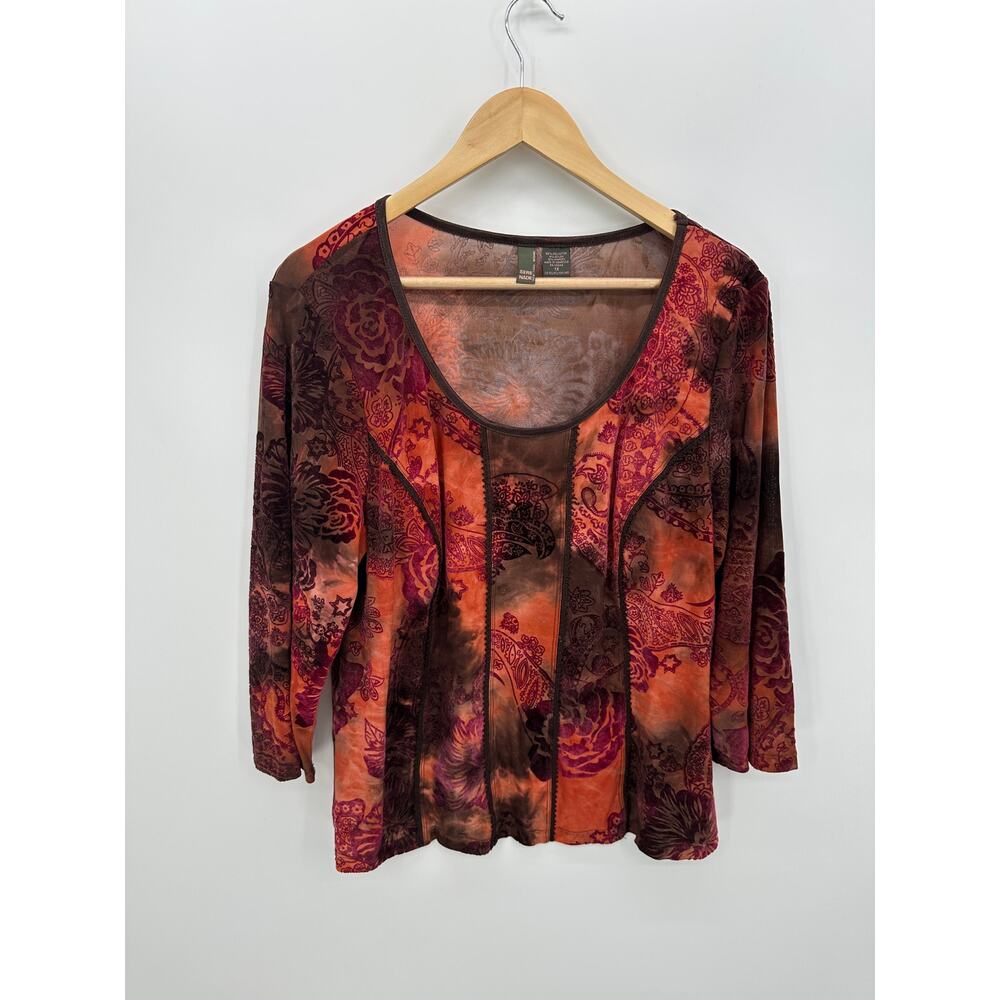 Sere Nade Womens Y2K‎ Top Size 1X Fairy Emo Grunge Boho Fall Whimsigoth